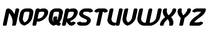 SUPER FRIENDLY Bold Italic Font UPPERCASE