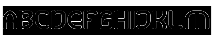 SUPER FRIENDLY-Hollow-Inverse Font UPPERCASE