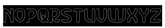 SUPER FRIENDLY-Hollow-Inverse Font UPPERCASE