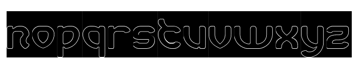 SUPER FRIENDLY-Hollow-Inverse Font LOWERCASE