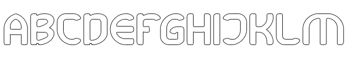 SUPER FRIENDLY-Hollow Font UPPERCASE