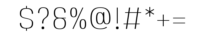 SURATANA-Thin Font OTHER CHARS