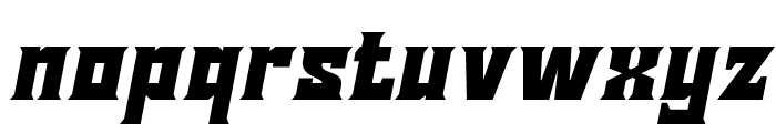 SUTIXO-RegularSlant Font LOWERCASE
