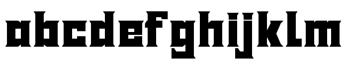 SUTIXO-Regular Font LOWERCASE