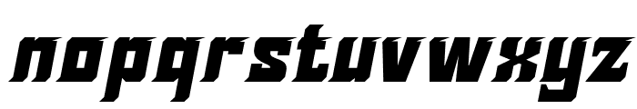 SUTIXO-StyleSlant Font LOWERCASE