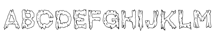 SWAMP Thin Font UPPERCASE