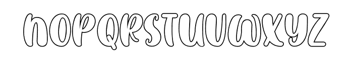 SWEET DUCK Outline Font LOWERCASE