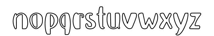 SWEETHEART Outline Font LOWERCASE