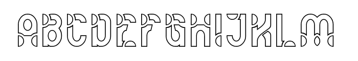 SWIFTLY-Hollow Font UPPERCASE