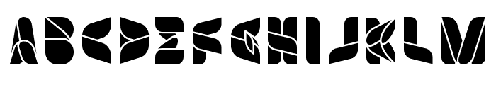 SWIMMER BROWSER-Filled Font UPPERCASE