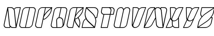 SWIMMER BROWSER Italic Font UPPERCASE