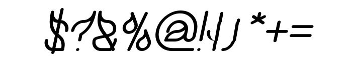 SWINGING SWAN Bold Italic Font OTHER CHARS