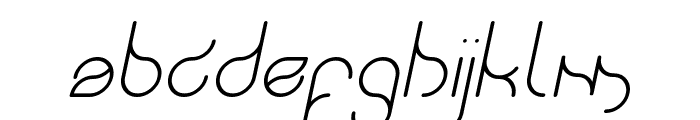 SWINGING SWAN Italic Font LOWERCASE