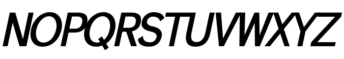 SWISSN SEMI-BOLD ITALIC Font UPPERCASE