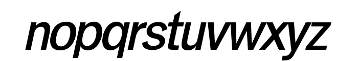 SWISSN SEMI-BOLD ITALIC Font LOWERCASE