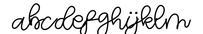 SWV Little Things Script Font LOWERCASE