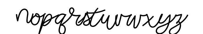 SWV Little Things Script Font LOWERCASE