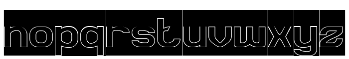 SYNTHETIC RHYTHM-Hollow-inverse Font LOWERCASE