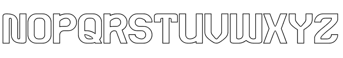 SYNTHETIC RHYTHM-Hollow Font UPPERCASE
