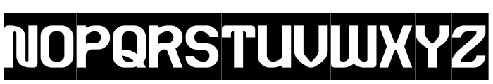 SYNTHETIC RHYTHM-Inverse Font UPPERCASE