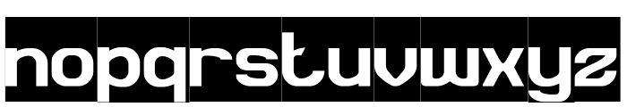 SYNTHETIC RHYTHM-Inverse Font LOWERCASE