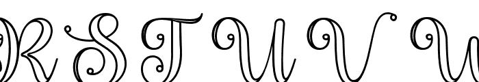 SabeliaOutline-Regular Font UPPERCASE