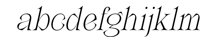 Sabeth Italic Font LOWERCASE