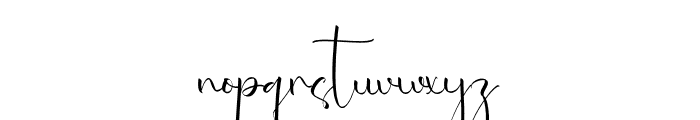 Sabrina Dashwood Font LOWERCASE