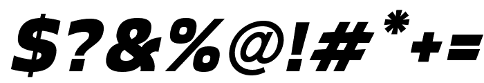 Sabu ExtraBold Italic Font OTHER CHARS