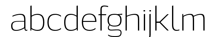 Sabu ExtraLight Font LOWERCASE