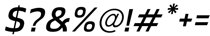 Sabu-MediumItalic Font OTHER CHARS