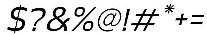 Sabu-RegularItalic Font OTHER CHARS