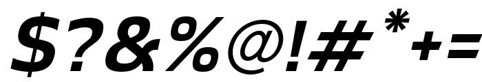 Sabu SemiBold Italic Font OTHER CHARS