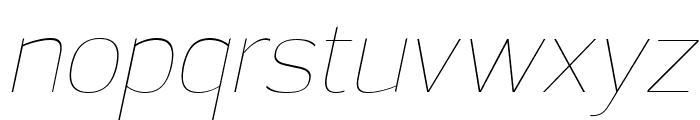 Sabu Thin Italic Font LOWERCASE