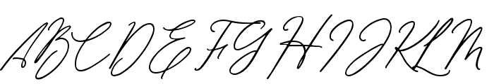 Sachlette Signature Font UPPERCASE