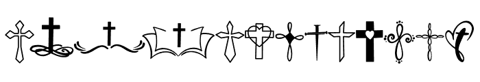 Sacred Cross Font UPPERCASE