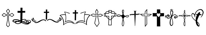 Sacred Cross Font LOWERCASE