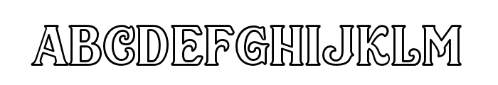 SacredBridgeOutline Font LOWERCASE