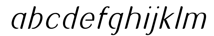 Sadigu-ExtraLightSlanted Font LOWERCASE