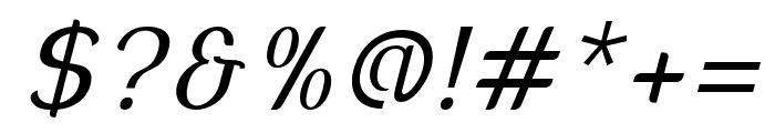 Sadigu-LightSlanted Font OTHER CHARS