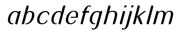 Sadigu-LightSlanted Font LOWERCASE