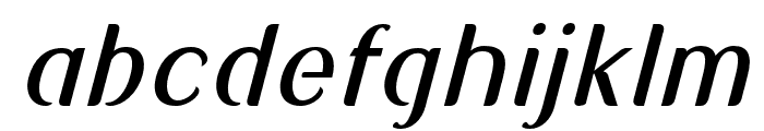 Sadigu-Slanted Font LOWERCASE