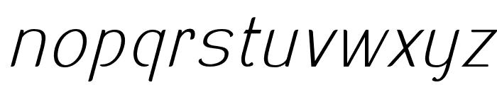 Sadigu-ThinSlanted Font LOWERCASE