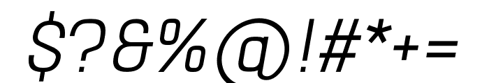 Saffar Light Italic Font OTHER CHARS
