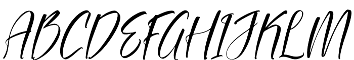 Safferty Italic Font UPPERCASE