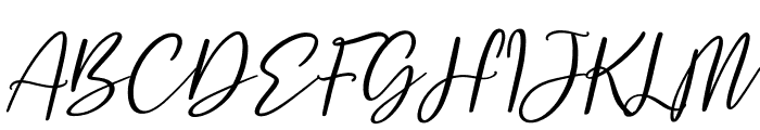 Safira Brown Italic Font UPPERCASE