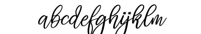 Safira Brown Italic Font LOWERCASE