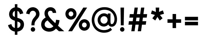 Sagata Normal Sans Bold Font OTHER CHARS