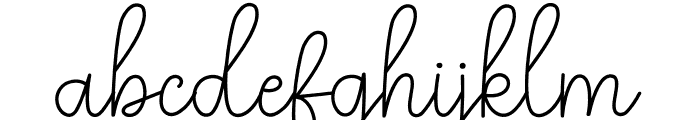 Sagatha Signature Font LOWERCASE