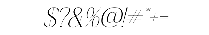 Sageffine Italic Font OTHER CHARS